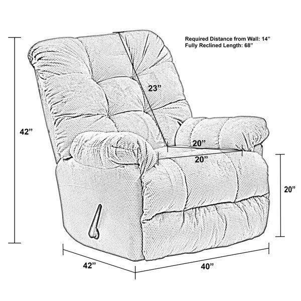 Latitude Run® 40" Wide Manual Rocker Standard Recliner & Reviews Wayfair